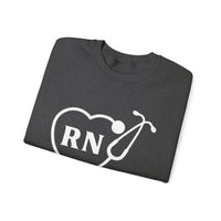 Load image into Gallery viewer, "RN Stethoscope Heart" 1 - Gildan 18000 Crewneck Sweatshirt