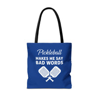 Load image into Gallery viewer, "Pickleball Makes Me Say Bad Words" 1 - Tote | Canvas 18" x 18"