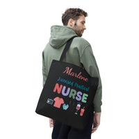 Load image into Gallery viewer, "Licensed Practical Nurse" 1 - Canvas Tote 18" x 18" - PERSONALIZED