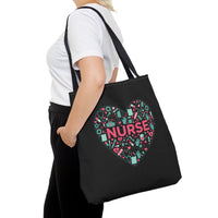 Load image into Gallery viewer, "Nurse Heart Tools" 2 - Canvas Tote 18" x 18"
