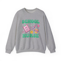 Load image into Gallery viewer, "School Nurse" 2 - Gildan 18000 Crewneck Sweatshirt