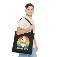 Load image into Gallery viewer, "Boo Boo Crew" 3 - Canvas Tote 18" x 18"