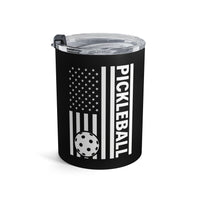 Load image into Gallery viewer, "Pickleball Flag" 1 - Tumbler 10oz - PERSONALIZED