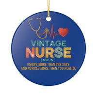 Load image into Gallery viewer, "Vintage Nurse" 1 - 3 Inch Ceramic Ornament