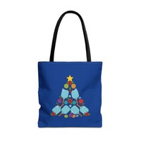 Load image into Gallery viewer, "Pickleball Christmas Tree" 1 - Canvas Tote 18" x 18"