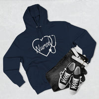 Load image into Gallery viewer, "Nurse Heart Stethoscope" 4 - Lane Seven LS14001 Premium Hooded Sweatshirt