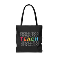 Load image into Gallery viewer, "Teach" Repeat 2 - Canvas Tote 18" x 18"