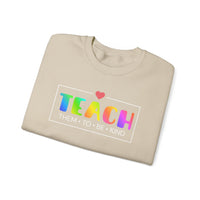 Load image into Gallery viewer, "Teach Them To Be Kind" 2 - Gildan 18000 Crewneck Sweatshirt