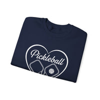 Load image into Gallery viewer, "Pickleball With Heart" 3 - Gildan 18000 Crewneck Sweatshirt