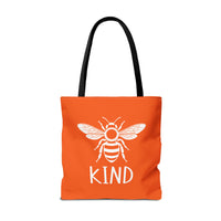 Load image into Gallery viewer, "Bee Kind" 1 - Canvas Tote 18" x 18"