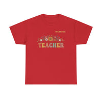 Load image into Gallery viewer, "Teacher. Teach Them. Love Them. Watch Them Grow." 3 - Gildan 5000 Heavy Cotton Tee - PERSONALIZED