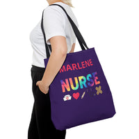 Load image into Gallery viewer, "Nurse Tools" 1 - Canvas Tote 18" x 18" - PERSONALIZED