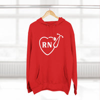 Load image into Gallery viewer, "RN Stethoscope Heart" 1 - Lane Seven LS14001 Premium Hooded Sweatshirt