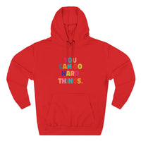 Load image into Gallery viewer, "You Can Do Hard Things" 2 - Lane Seven LS14001 Premium Hooded Sweatshirt Unisex