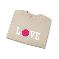 Load image into Gallery viewer, "LOVE Pickleball" 1 - Pink - Gildan 18000 Crewneck Sweatshirt