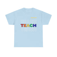 Load image into Gallery viewer, "Teach" Repeat 2 - Gildan 5000 Heavy Cotton Tee - PERSONALIZED