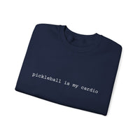 Load image into Gallery viewer, "Pickleball Is My Cardio" 1 - Gildan 18000 Crewneck Sweatshirt
