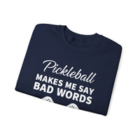 Load image into Gallery viewer, "Pickleball Makes Me Say Bad Words" 1 - Gildan 18000 Crewneck Sweatshirt
