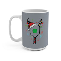 Load image into Gallery viewer, "Pickleball Paddle Santa Hat" 1 - Ceramic Mug 15oz - PERSONALIZED