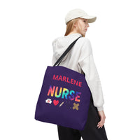 Load image into Gallery viewer, "Nurse Tools" 1 - Canvas Tote 18" x 18" - PERSONALIZED