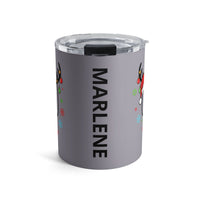 Load image into Gallery viewer, "Pickleball Paddle Santa Hat" 1 - Tumbler 10oz - PERSONALIZED
