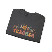 Load image into Gallery viewer, "Teacher. Teach Them. Love Them. Watch Them Grow." 3 - Gildan 18000 Crewneck Sweatshirt