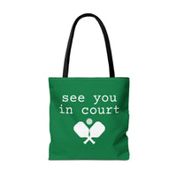 Load image into Gallery viewer, "See You In Court" 1 - Canvas Tote 18" x 18"