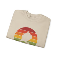 Load image into Gallery viewer, "Pickleball Paddle Ball Retro Circle" 2 - Gildan 18000 Crewneck Sweatshirt
