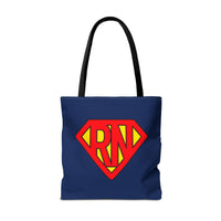 Load image into Gallery viewer, "RN Superhero Shield" 1 - Canvas Tote 18" x 18" - PERSONALIZED