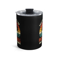 Load image into Gallery viewer, "That's What I Do I Play Pickleball and I Know Things" 1 - Tumbler 10oz - PERSONALIZED