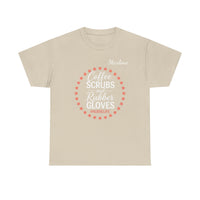 Load image into Gallery viewer, "Coffee Scrubs &amp; Rubber Gloves" 3 - Gildan 5000 Heavy Cotton Tee - PERSONALIZED