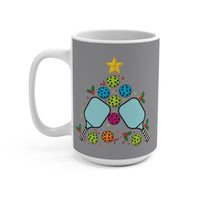 Load image into Gallery viewer, "Pickleball Christmas Tree" 4 15 oz Ceramic Pickleball Gift