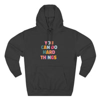 Load image into Gallery viewer, "You Can Do Hard Things" 1 - Lane Seven LS14001 Premium Hooded Sweatshirt