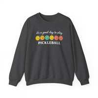 Load image into Gallery viewer, "It's a Good Day To Play Pickleball" 3 - Gildan 18000 Crewneck Sweatshirt