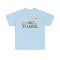 Load image into Gallery viewer, "Teacher. Teach Them. Love Them. Watch Them Grow." 3 - Gildan 5000 Heavy Cotton Tee - PERSONALIZED