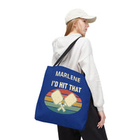 Load image into Gallery viewer, "I'd Hit That" 1 - Canvas Tote 18" x 18" - PERSONALIZED