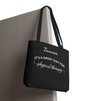 Load image into Gallery viewer, "Physical Therapy" 17a - Canvas Tote 18" x 18" - PERSONALIZED