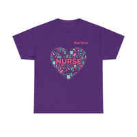 Load image into Gallery viewer, "Nurse Heart Tools" 2 - Gildan 5000 Heavy Cotton Tee - PERSONALIZED