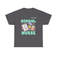 Load image into Gallery viewer, "School Nurse" 1 - Gildan 5000 Heavy Cotton Tee - PERSONALIZED