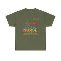 Load image into Gallery viewer, "Vintage Nurse" 1 - Gildan 5000 Heavy Cotton Tee - PERSONALIZED