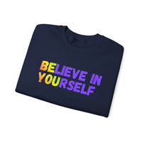 Load image into Gallery viewer, "Believe in Yourself BE YOU" 2 - Gildan 18000 Crewneck Sweatshirt