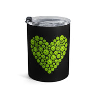 Load image into Gallery viewer, "Pickleballs Heart" 1 - Tumbler 10oz - PERSONALIZED