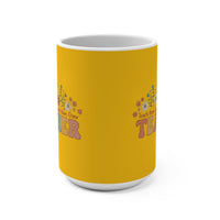 Load image into Gallery viewer, "Teacher Teach Them. Love Them. Watch Them Grow." 15oz Ceramic Mug 3 — Floral Teacher Gift | Printed On Demand