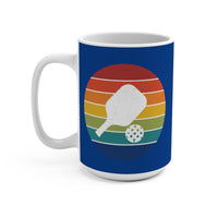 Load image into Gallery viewer, "Pickleball Paddle Ball Retro Circle" 1 15 oz Mug Ceramic Pickleball Gift