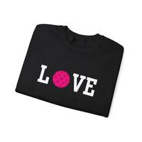 Load image into Gallery viewer, "LOVE Pickleball" 1 - Pink - Gildan 18000 Crewneck Sweatshirt