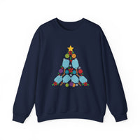 Load image into Gallery viewer, "Pickleball Christmas Tree" 1 - Gildan 18000 Crewneck Sweatshirt