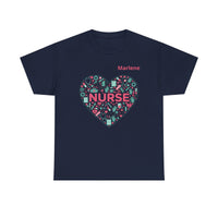 Load image into Gallery viewer, "Nurse Heart Tools" 2 - Gildan 5000 Heavy Cotton Tee - PERSONALIZED