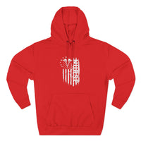 Load image into Gallery viewer, "Nurse Flag" 1 - Lane Seven LS14001 Premium Hooded Sweatshirt