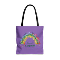 Load image into Gallery viewer, "Choose Kindness" 3 - Canvas Tote 18" x 18"