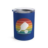 Load image into Gallery viewer, "Pickleball Paddle Ball Retro Circle" 1 - Tumbler 10oz